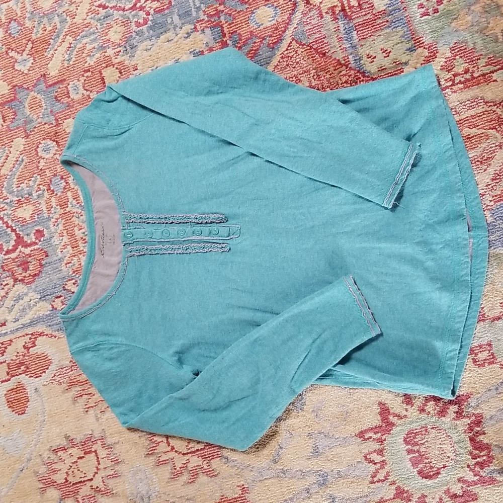 Eddie Bauer girly girl thermal long sleeved shirt. Size medium.